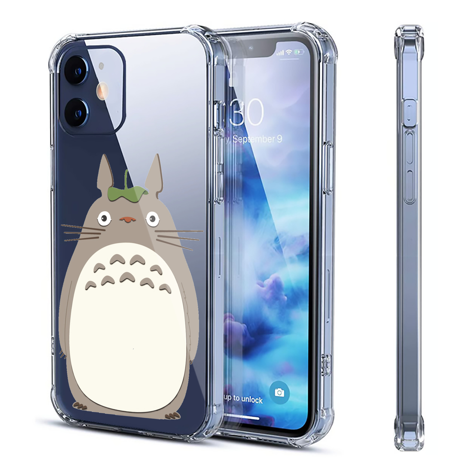 （画像用） となりのトトロ 草壁メイ 草壁サツキ My Neighbor Totoro Satsuki Kusakabe Mei Kusakabe 【iPhone 12シリーズ対応】透明スマホケース（クリアソフトケース）